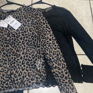 Zara Basics Mesh Tops
